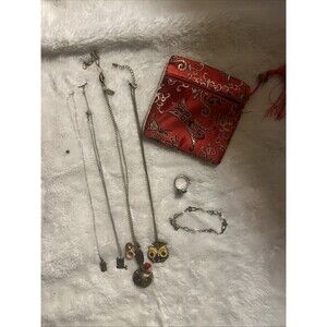 Chi Omega Owl Jewelry Bundle - 5 pieces